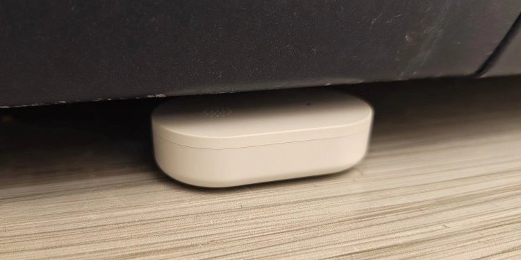 Ikea klippbok water sensor under a washing machine
