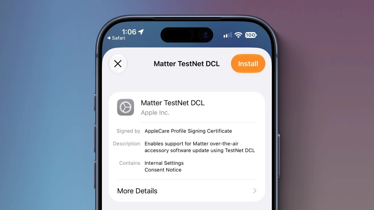 Apple home matter testnet dcl profile featured