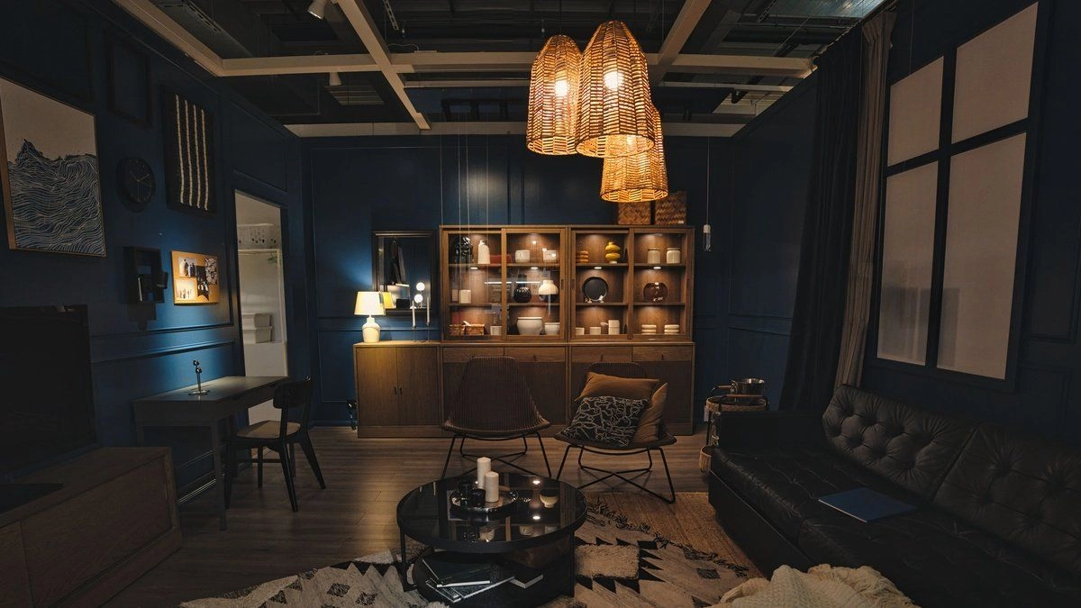 IKEA lamps and room