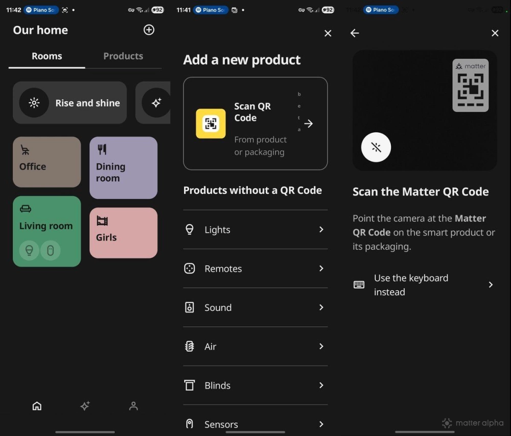Add Matter device to IKEA Dirigera