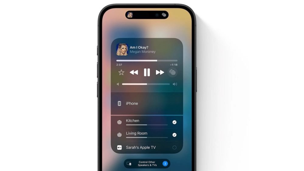 Apple airplay control center lifestyle