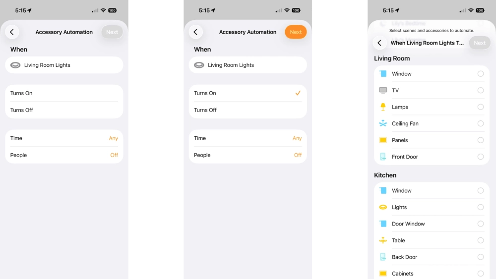 Apple home accessory automation ios26 steps 3