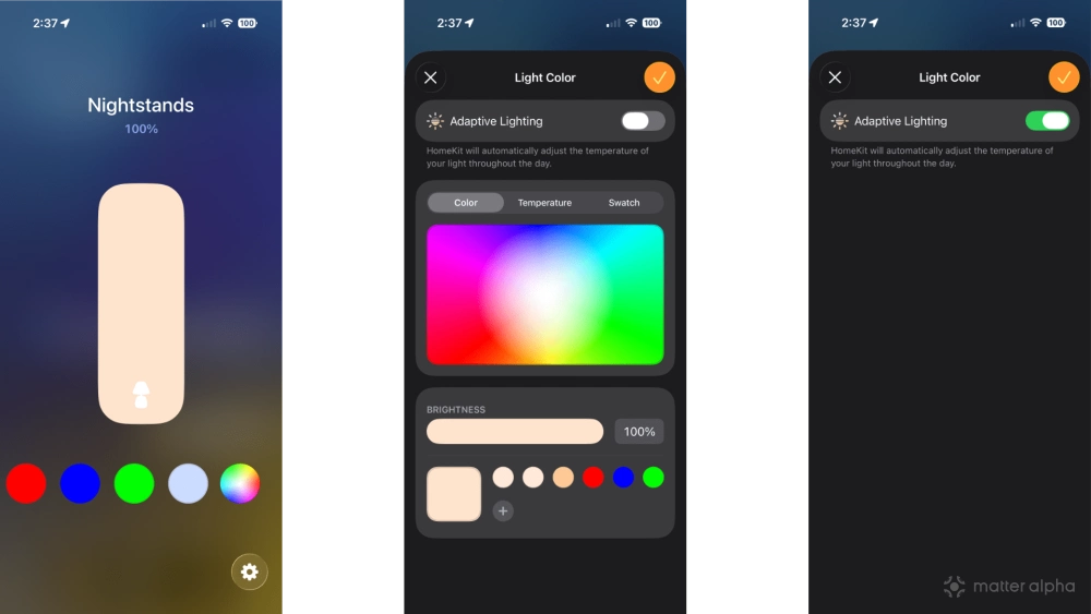 Apple home adaptive lighting ios26 enable steps