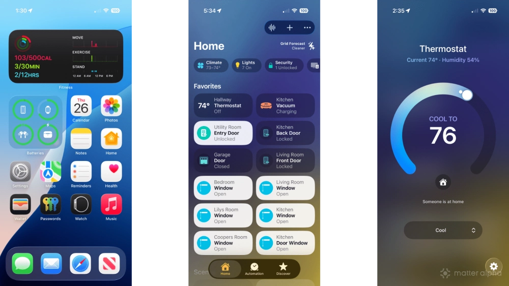 Apple home adaptive temperature preferred ios26 steps 1
