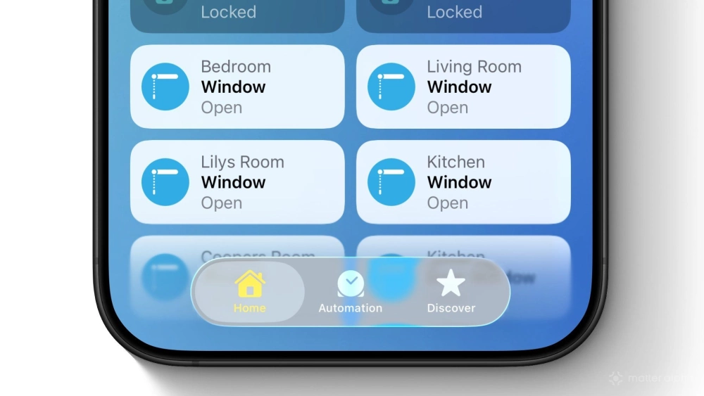 Apple home ios 26 beta 1 menu bar