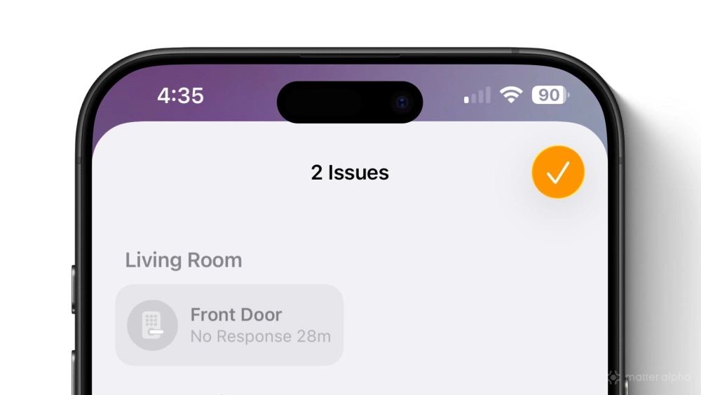 Apple home ios 26 beta 1 no response status