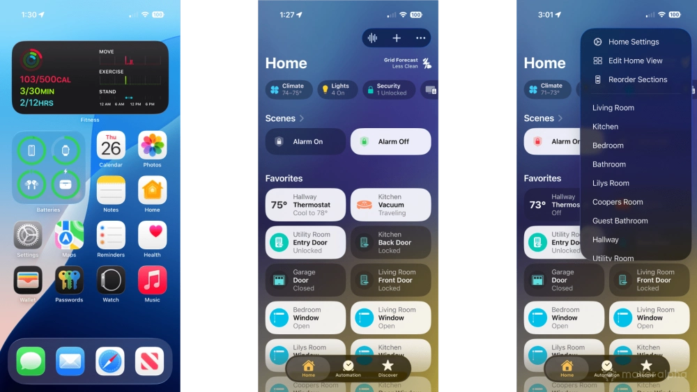 Apple home ios26 enable activity history steps 1