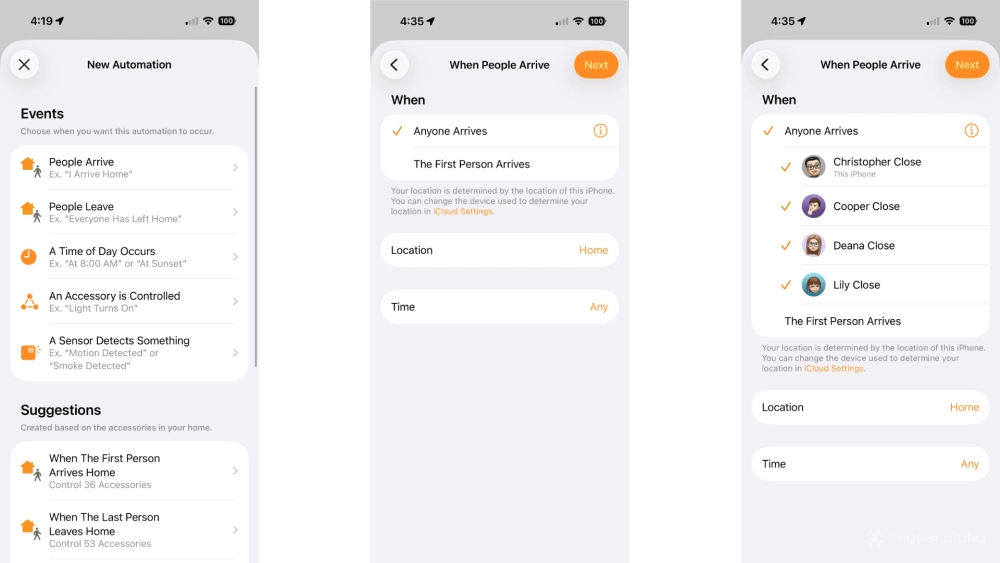 Apple home location automation ios26 steps 2