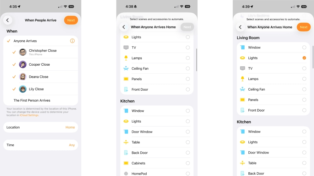 Apple home location automation ios26 steps 3