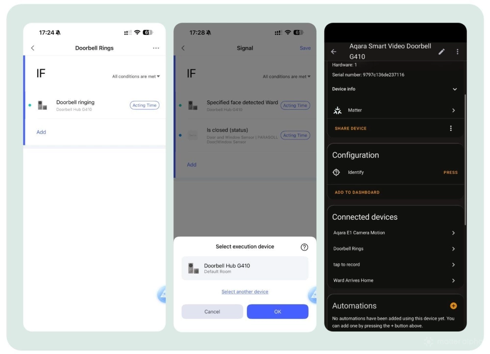 Aqara g410 matter signal Aqara g410 matter signal