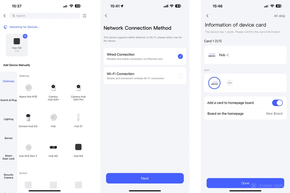 Aqara m3 screenshots setting up Aqara m3 screenshots setting up