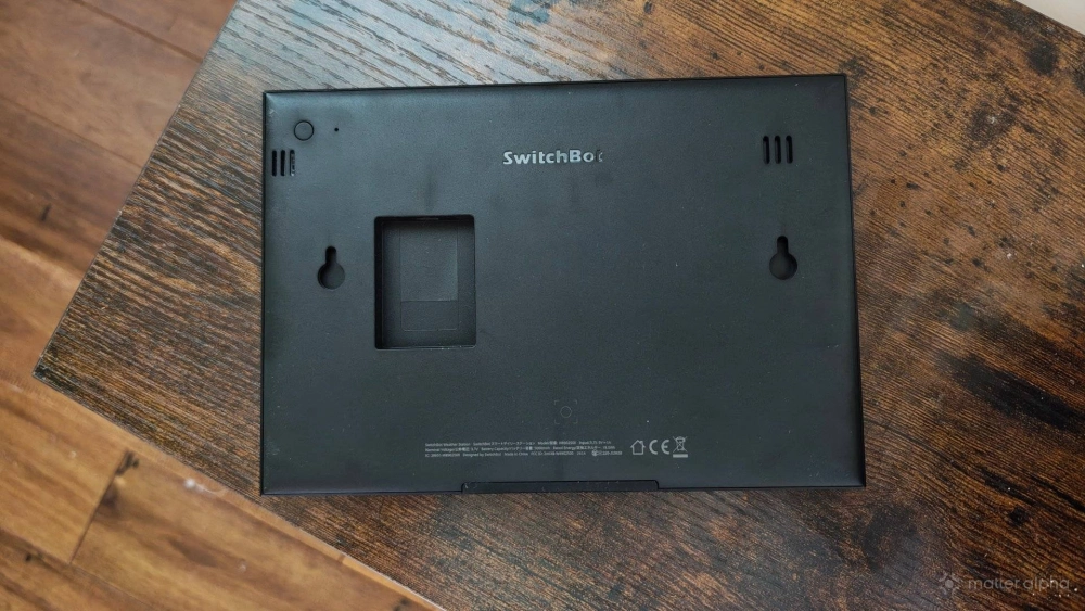 Back of a switchbot home dashboard Back of a switchbot home dashboard