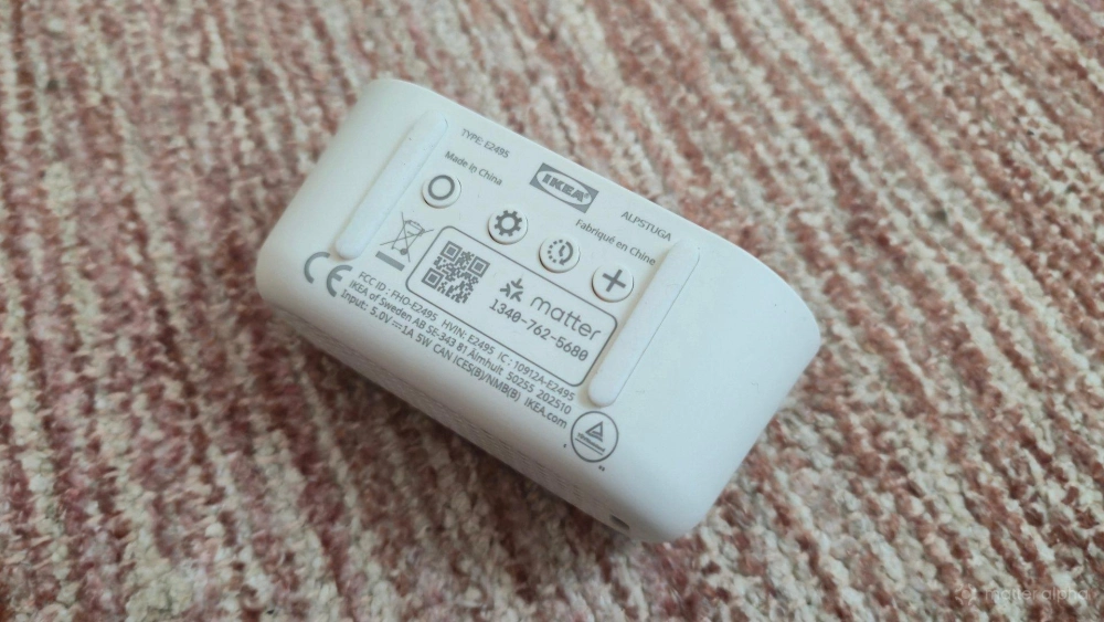 Bottom of an ikea alpstuga air quality monitor