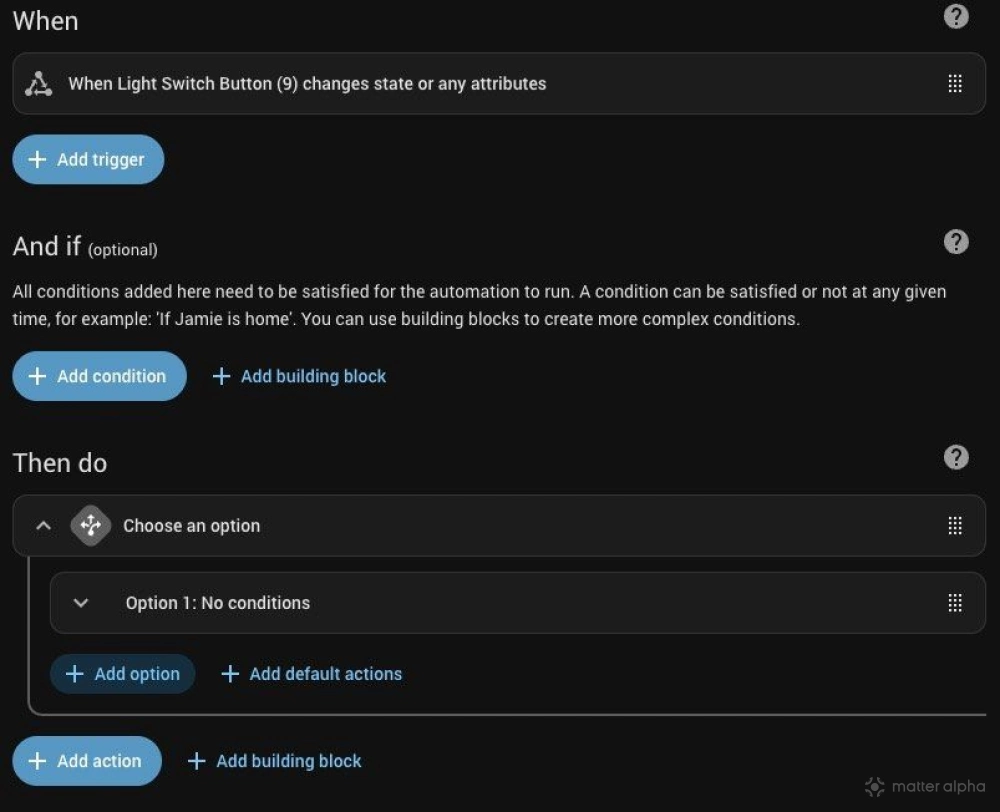 Building automation step 2 building block