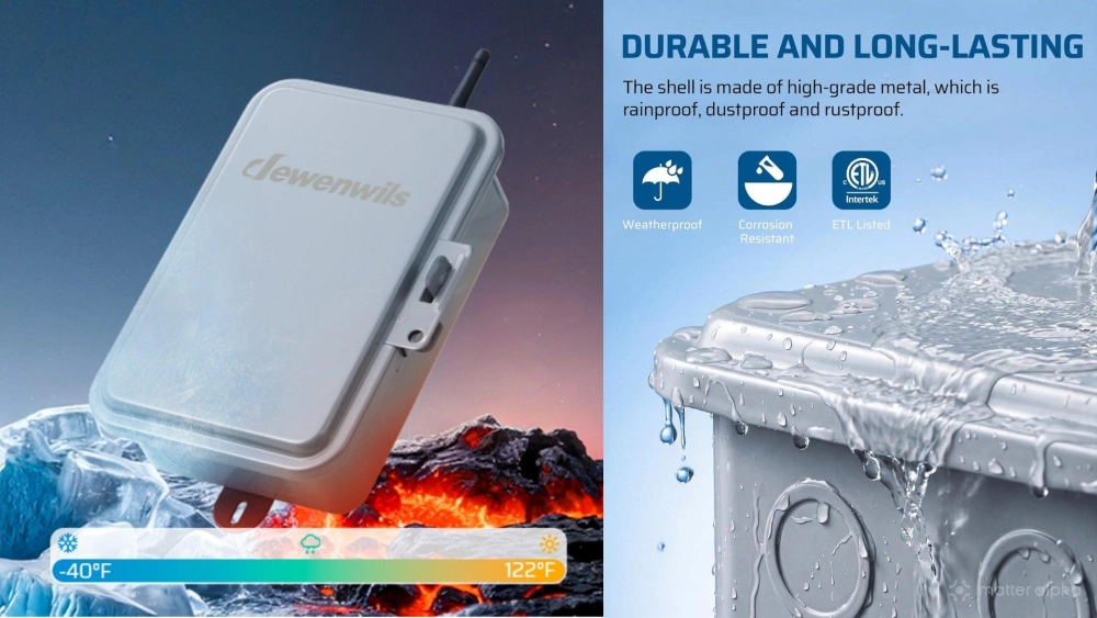 Dewenwils matter smart pool pump timer weather resistance lifestyle