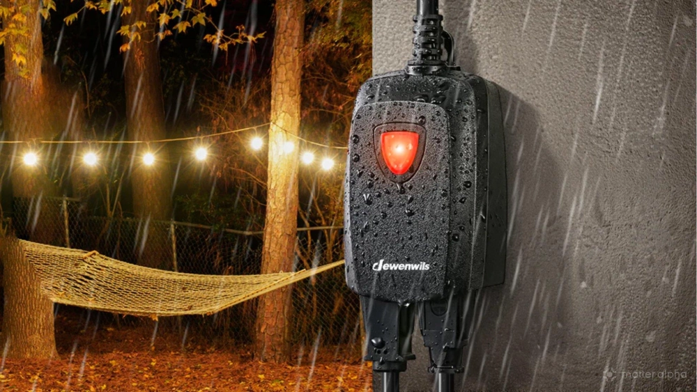 Dewenwils wi fi matter smart dimmer plug 2 ports lifestyle 2 Dewenwils wi fi matter smart dimmer plug 2 ports lifestyle 2