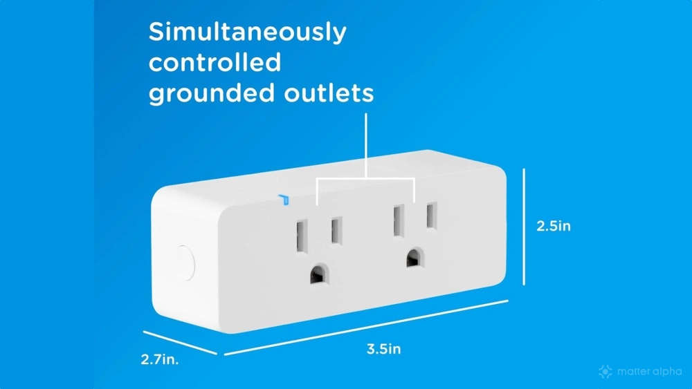 Enbrighten wifi dual smart plug dimensions