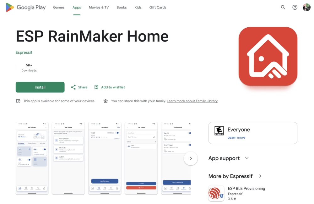 Esp rainmaker home Esp rainmaker home