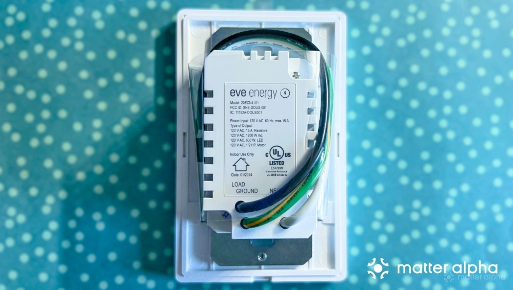 Eve energy outlet review back Eve energy outlet review back