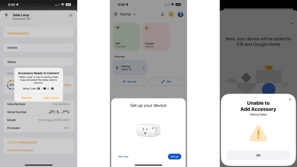 Eve energy review multi admin failed