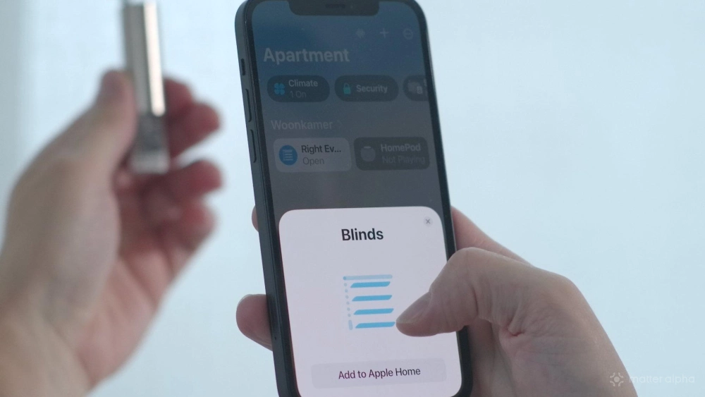 Eve motionblinds apple home pairing lifestyle