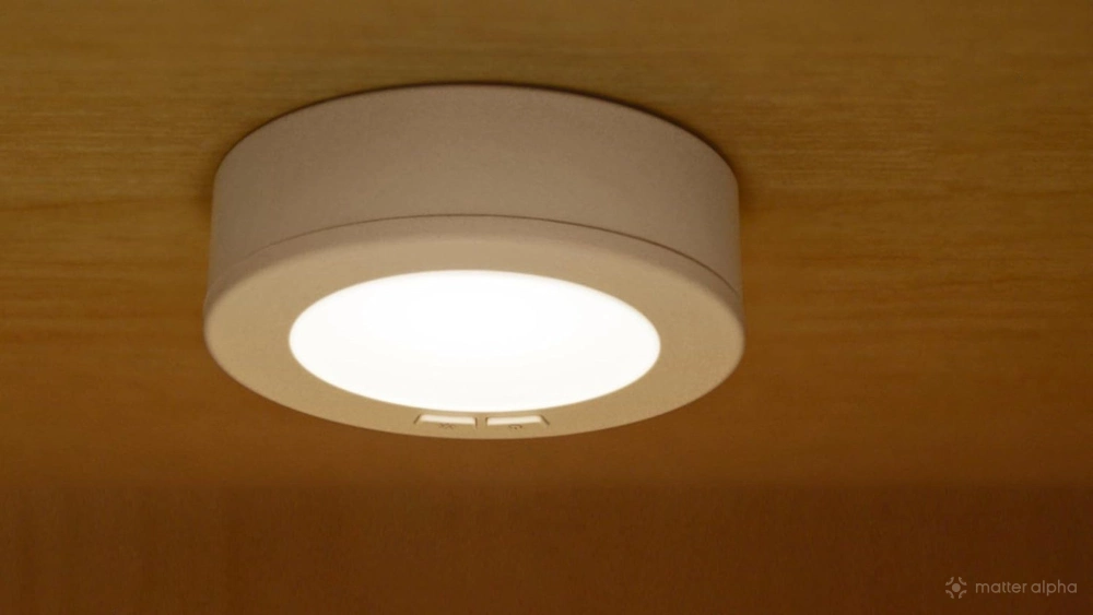 Ge cync under cabinet light puck 3 lifestyle Ge cync under cabinet light puck 3 lifestyle