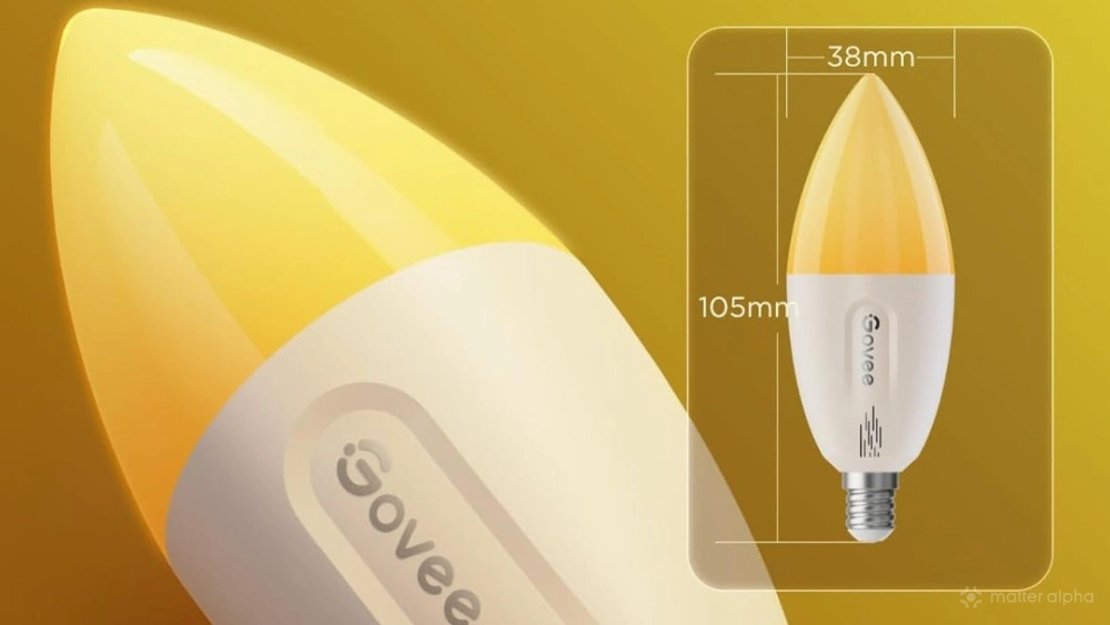 Govee e12 smart light bulb size