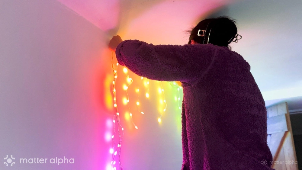 Govee icicles fixing to ceiling Govee icicles fixing to ceiling