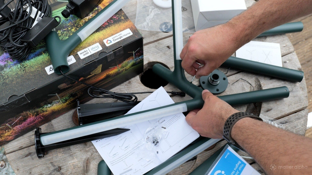 Govee outdoor garden lights construction