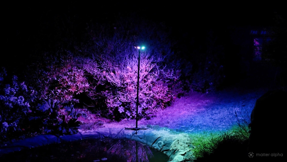 Govee outdoor lamp post review by the pond