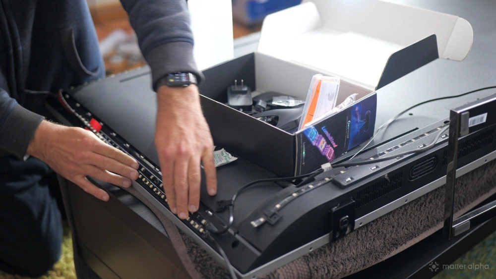 Govee tv backlight 3 pro fixing led strips Govee tv backlight 3 pro fixing led strips