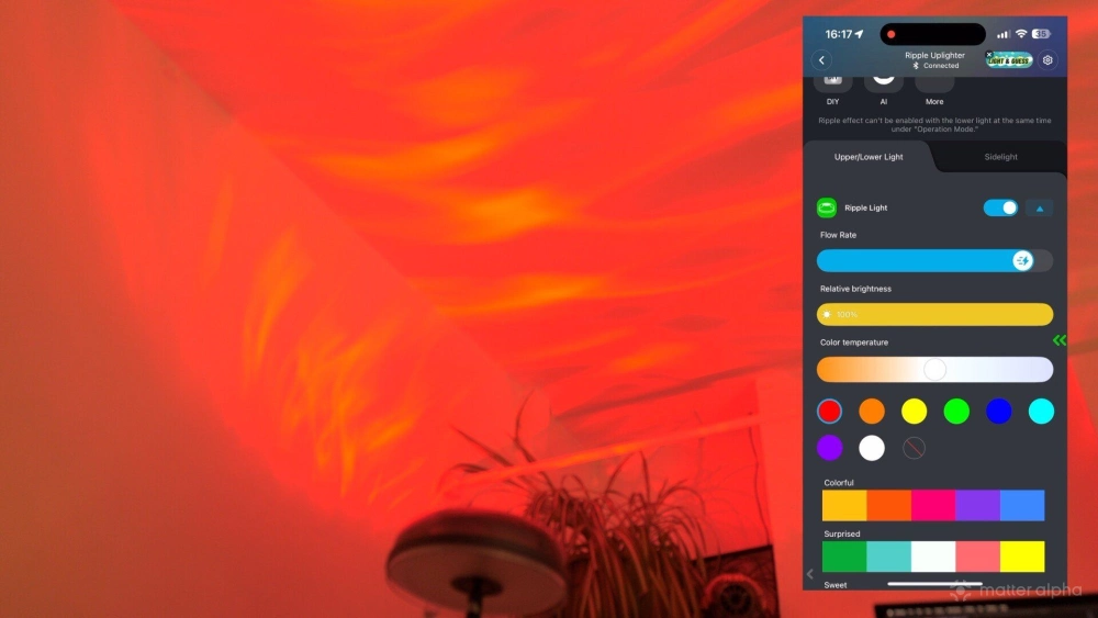 Govee uplighter floor lamp red ripples Govee uplighter floor lamp red ripples