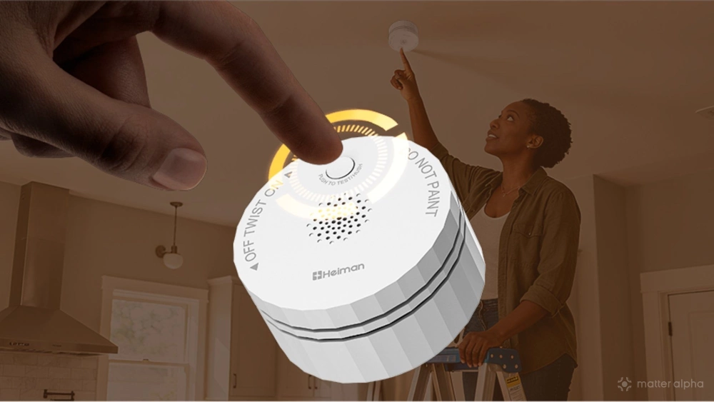 Heiman s1m smoke detector test button lifestyle Heiman s1m smoke detector test button lifestyle