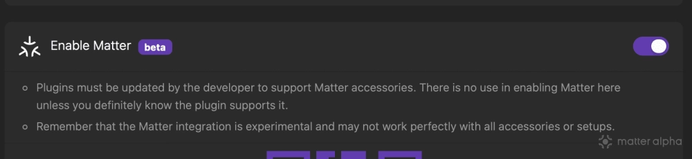 Homebridge matter notice