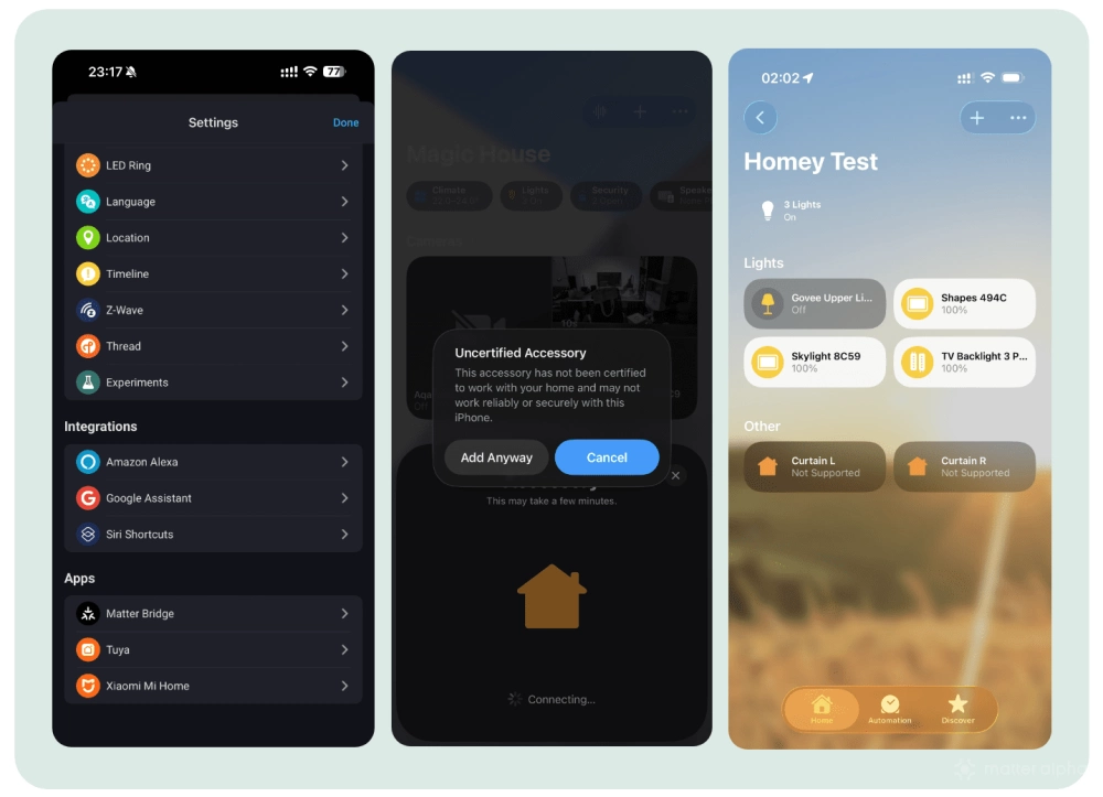 Homey matter bridge Homey matter bridge