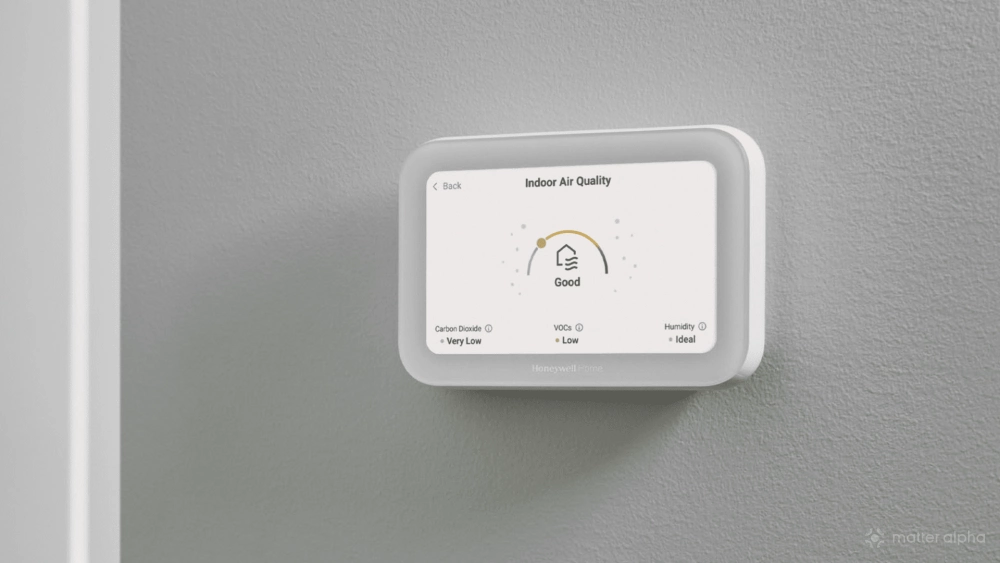 Honeywell home x86 smart thermostat air quality lifestyle