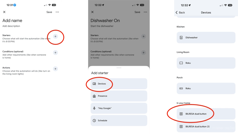 How to create button actions google home steps 2