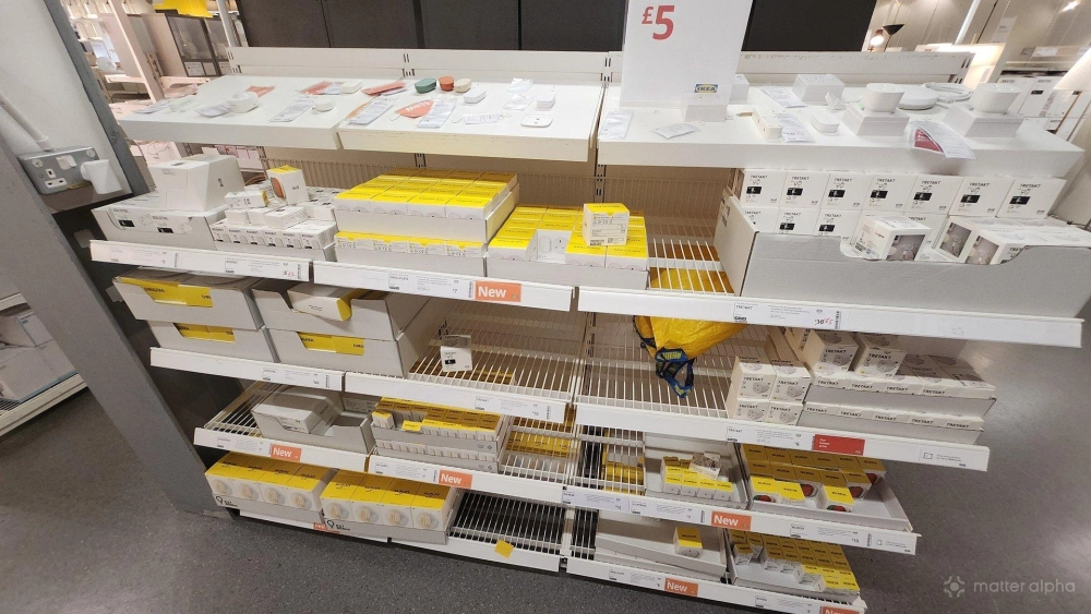 Matter devices in IKEA, Gateshead, UK