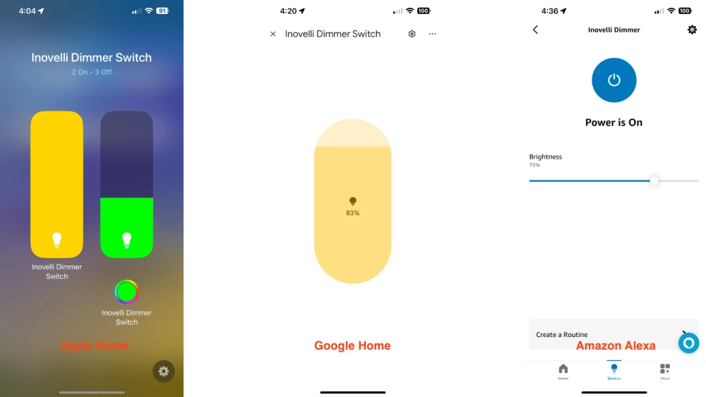 Inovelli white series dimmer review matter multi admin controls