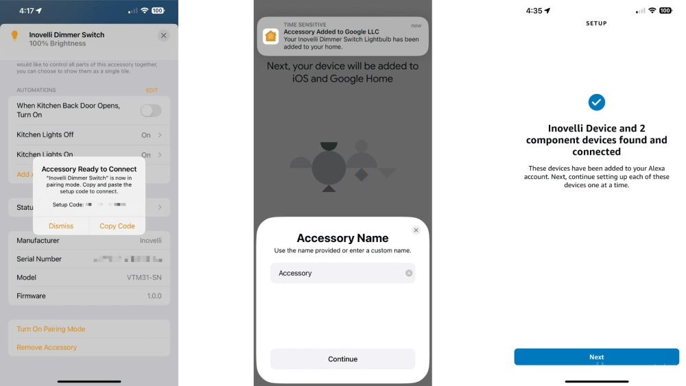 Inovelli white series dimmer review matter multi admin