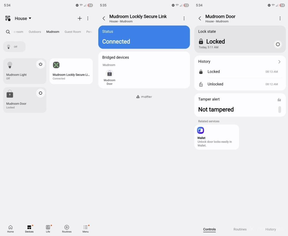 Lockly secure link and smart lock on the samsung smartthings android app Lockly secure link and smart lock on the samsung smartthings android app