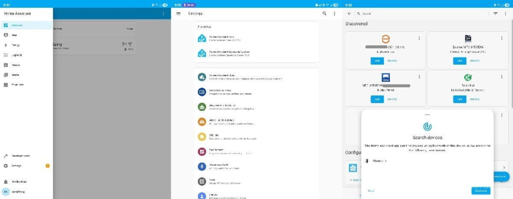 Looking for devices in home assistant