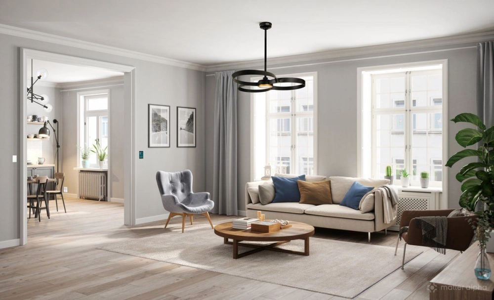 ZenTech Bladeless in apartment living room