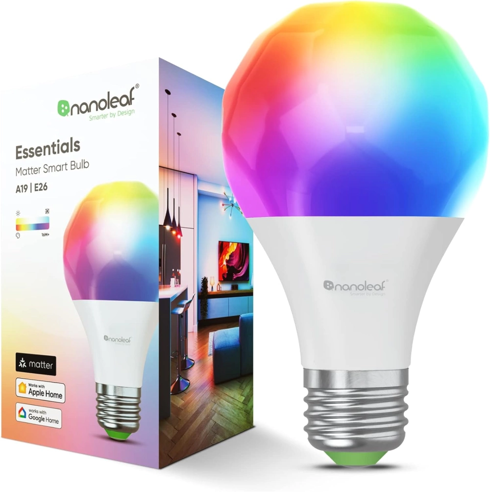 Nanoleaf essentials a19 matter smart bulb product Nanoleaf essentials a19 matter smart bulb product