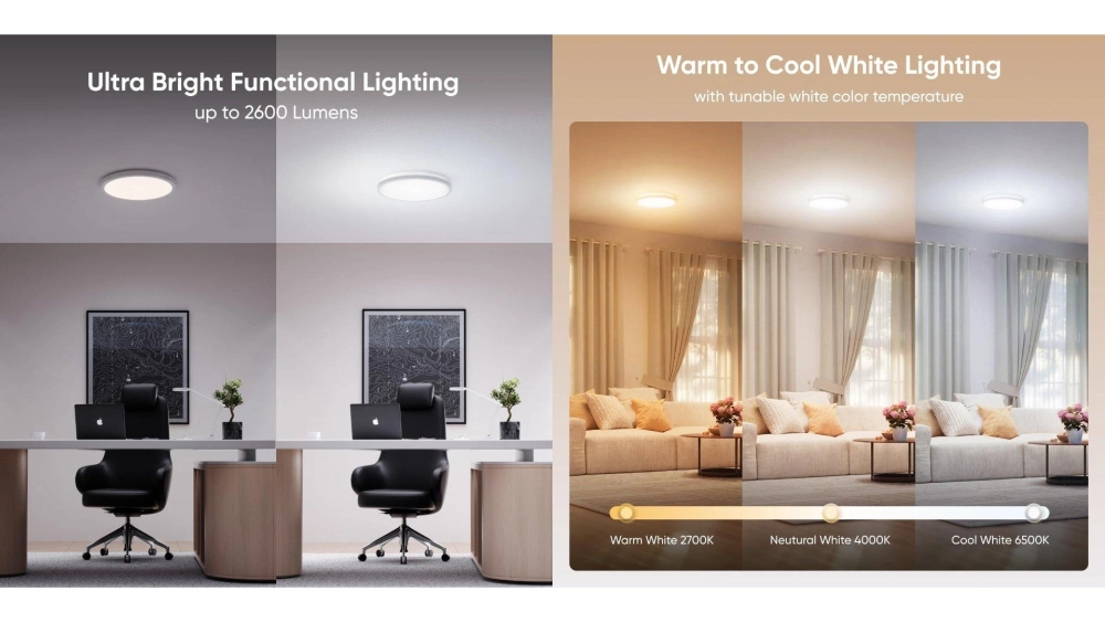 Nanoleaf smart multicolor ceiling light features 2 Nanoleaf smart multicolor ceiling light features 2