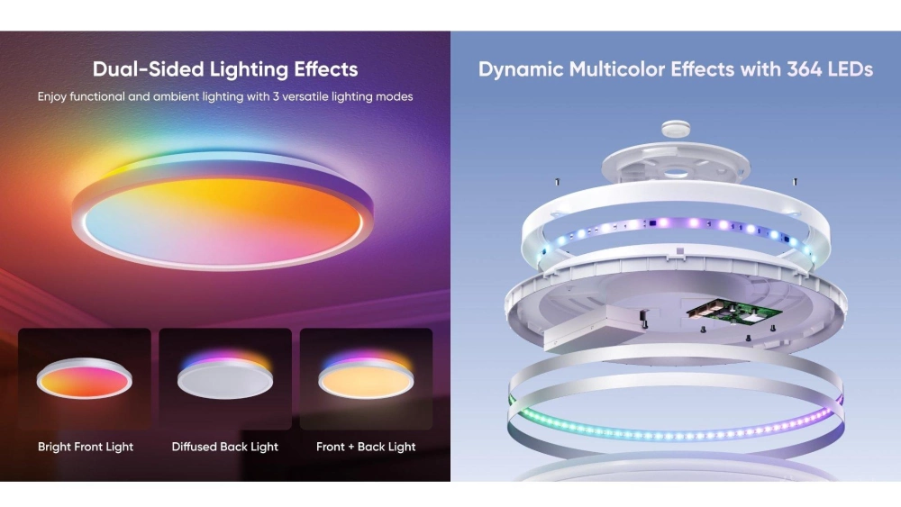 Nanoleaf smart multicolor ceiling light features Nanoleaf smart multicolor ceiling light features
