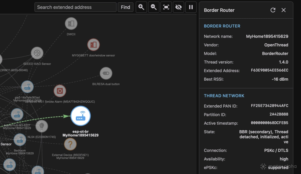 Ohf matter server tbr node info