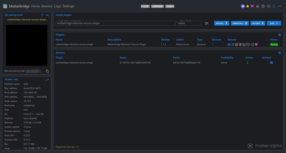 Pair Matterbridge Pair Matterbridge