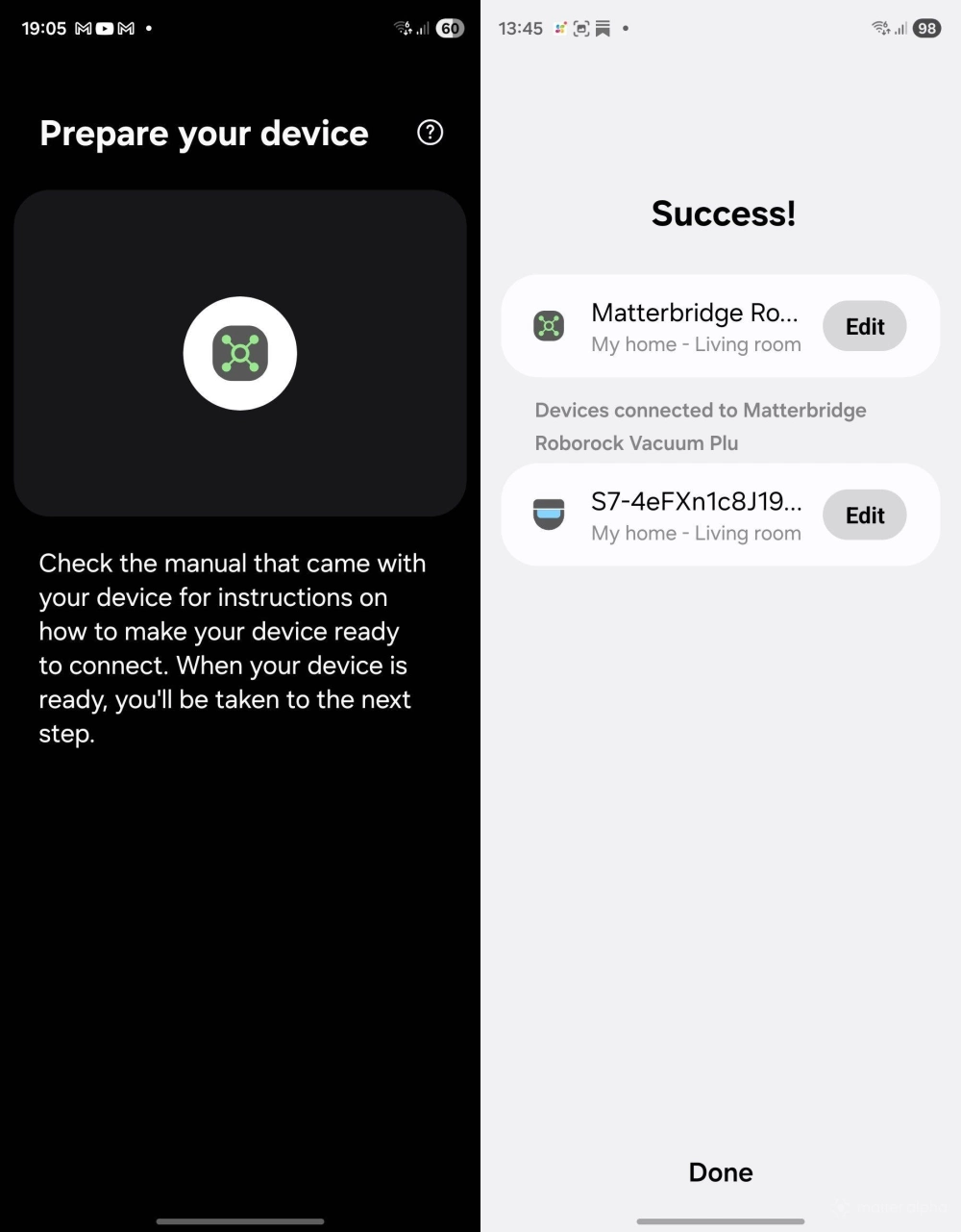 Paired Matterbridge plugin with Samsung SmartThings Paired Matterbridge plugin with Samsung SmartThings