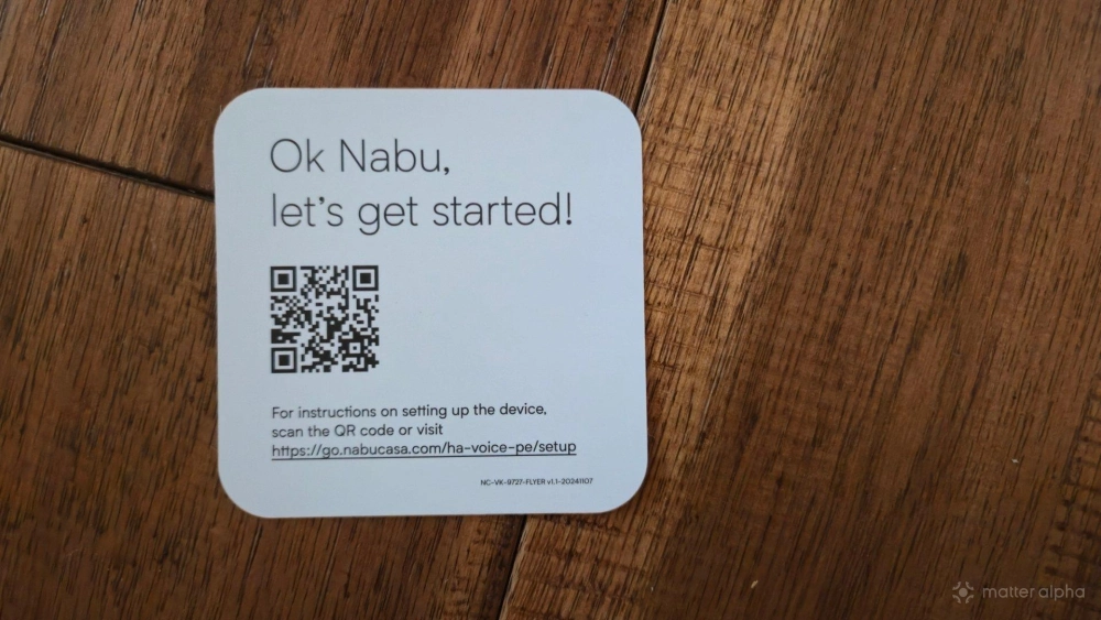 Quick start guide for a home assistant voice preview edition